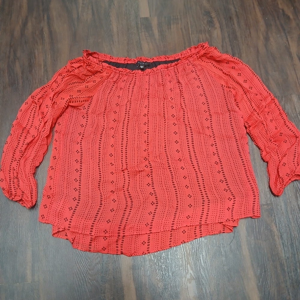 Sanctuary Scarlet Textured Blouse